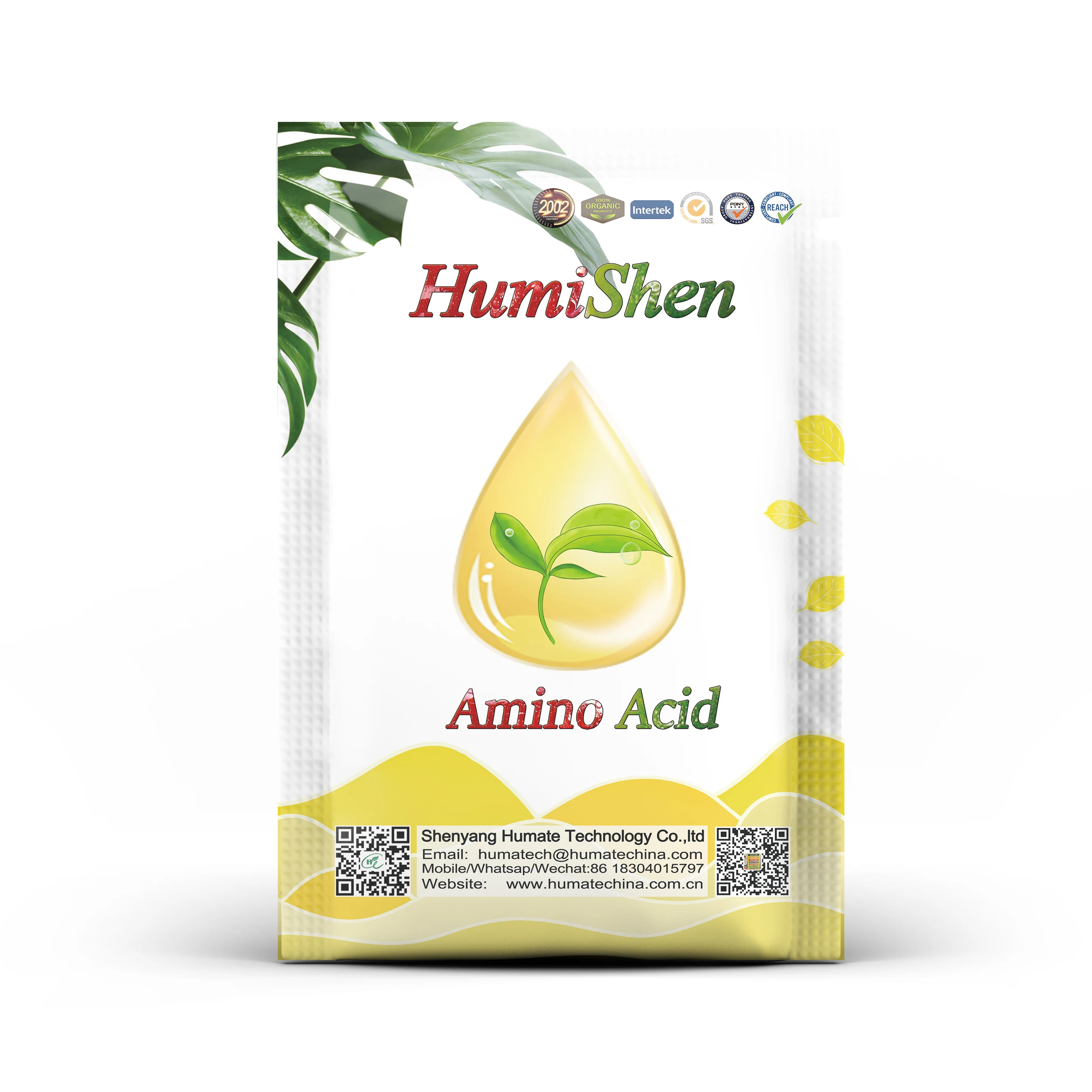 'HumiShen' SY2001A Extraction Essential Chelate Mix Cystine Wholesale compound Animal 80% Fertilizer Powder Amino Acid