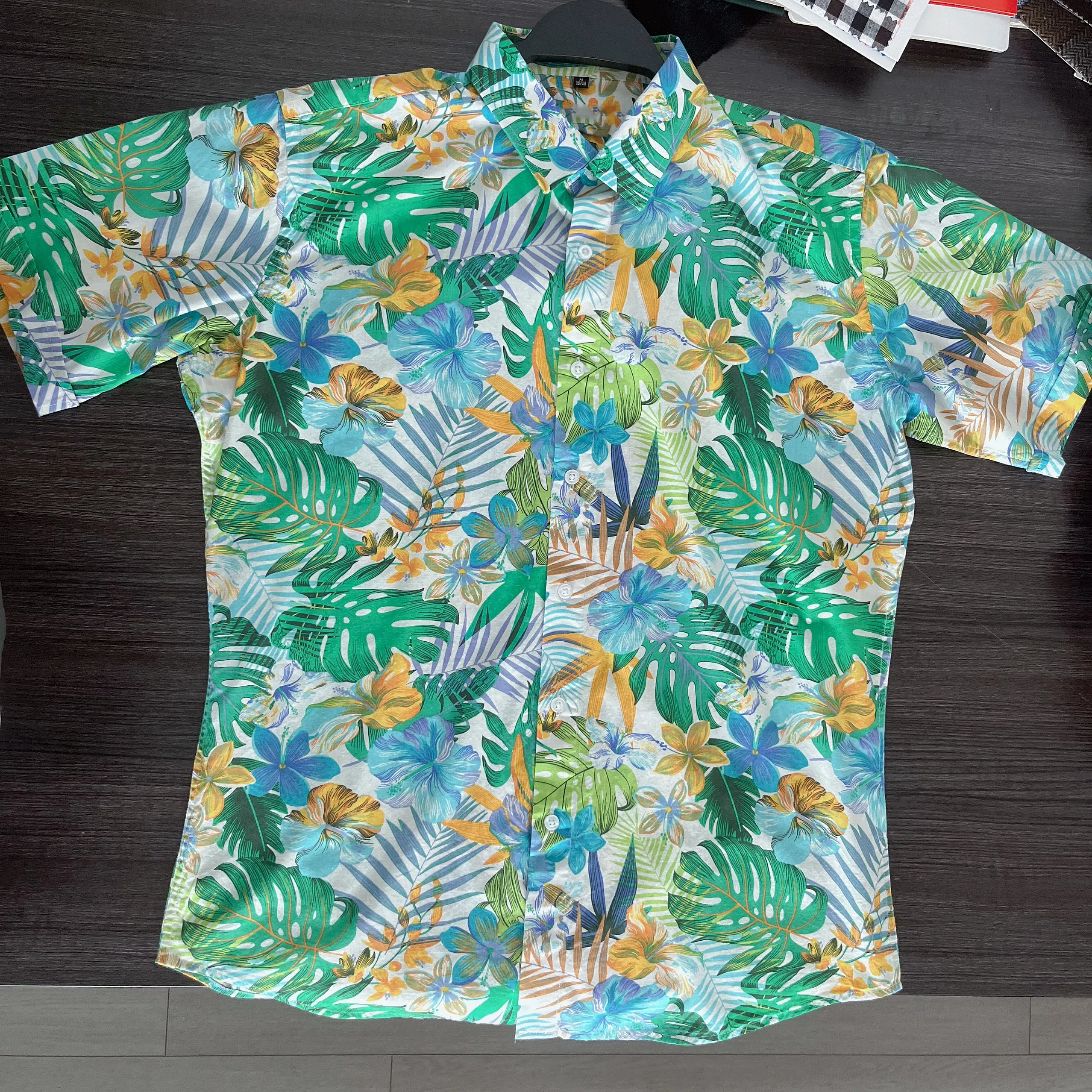 Hawaiian shirts for men latest style plus size hawaii shirt short sleeve polynesian printed shirts for men