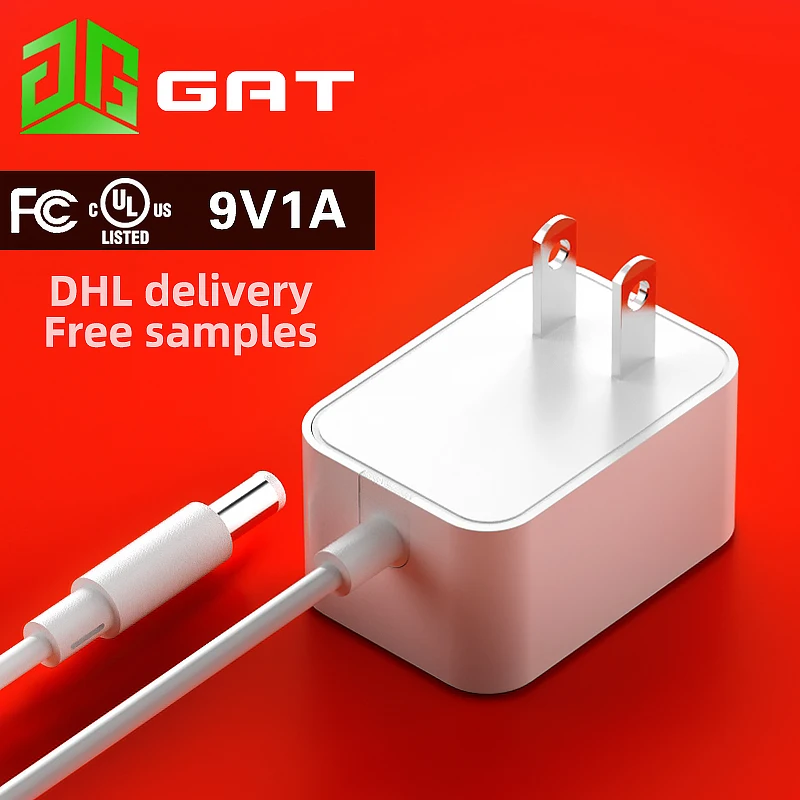 
9V 1A American Standard UL certification High quality power adapter FCC certified US 9W switching power supply adapter 