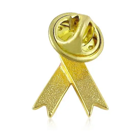 Wholesale Festival Lapel Pins Cancer Badge Awareness Women Pink Blue Red Ribbon Lapel Badge Enamel Pin