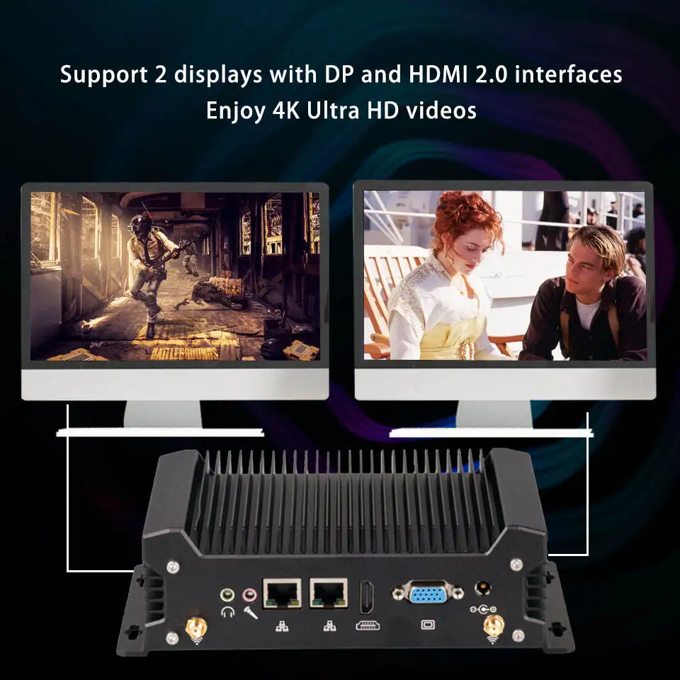 Mini Computer Intel Core i7 4650U 8GB 4 USB 3.0 U Industrial Mini PC