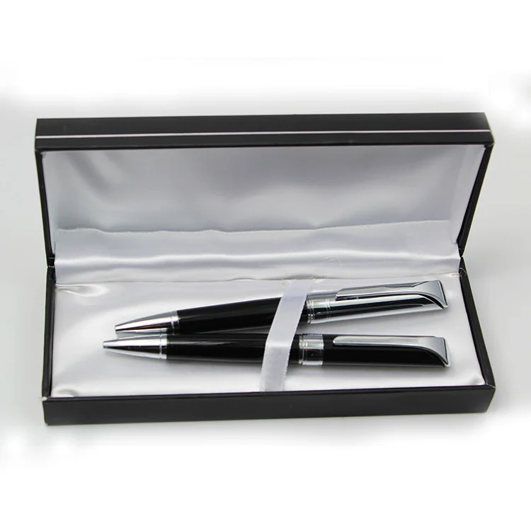 JXB-572 класса люкс Исполнительный подарочный набор ручка черный изготовленный на заказ логотип по заказу покупателя реклама роскошный тяжелый металл
