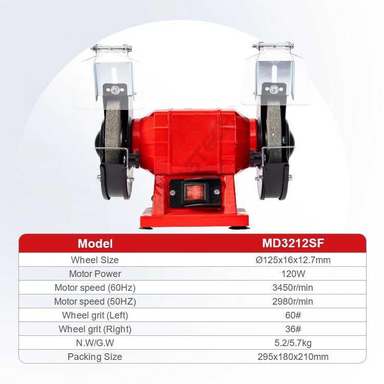 JSBESTECH Company MD3212SF Electric Bench Grinder Machine