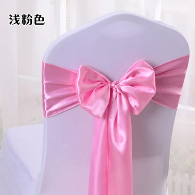Chair Decorative Satin Sashes Bow Designed for Wedding Events Banquet Home Kitchen Decoration