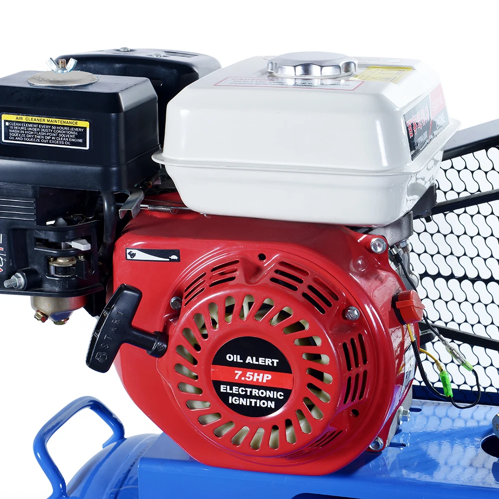 Chinese factory best quality 5.5hp 100l gasoline air compressor