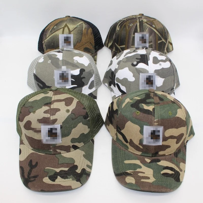 Fashion Brand Summer Truck Cap Hat Outdoor Camouflage Print Breathable Mesh Cap Baseball Travel Caps
