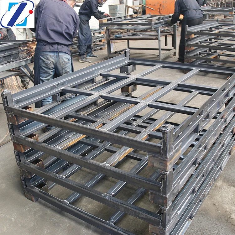 
1100*1100 Two Way Entry Strong Metallic Metal Transportation Pallet 
