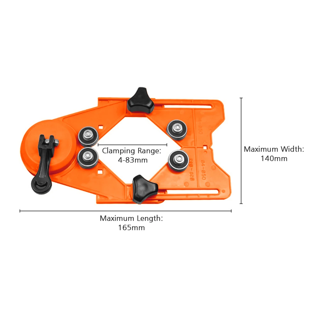 Drill Bit Hole Saw Guide Jig 4-83mm Adjustable Punch Locator Hole Saw with Vacuum Suction Base Sucker