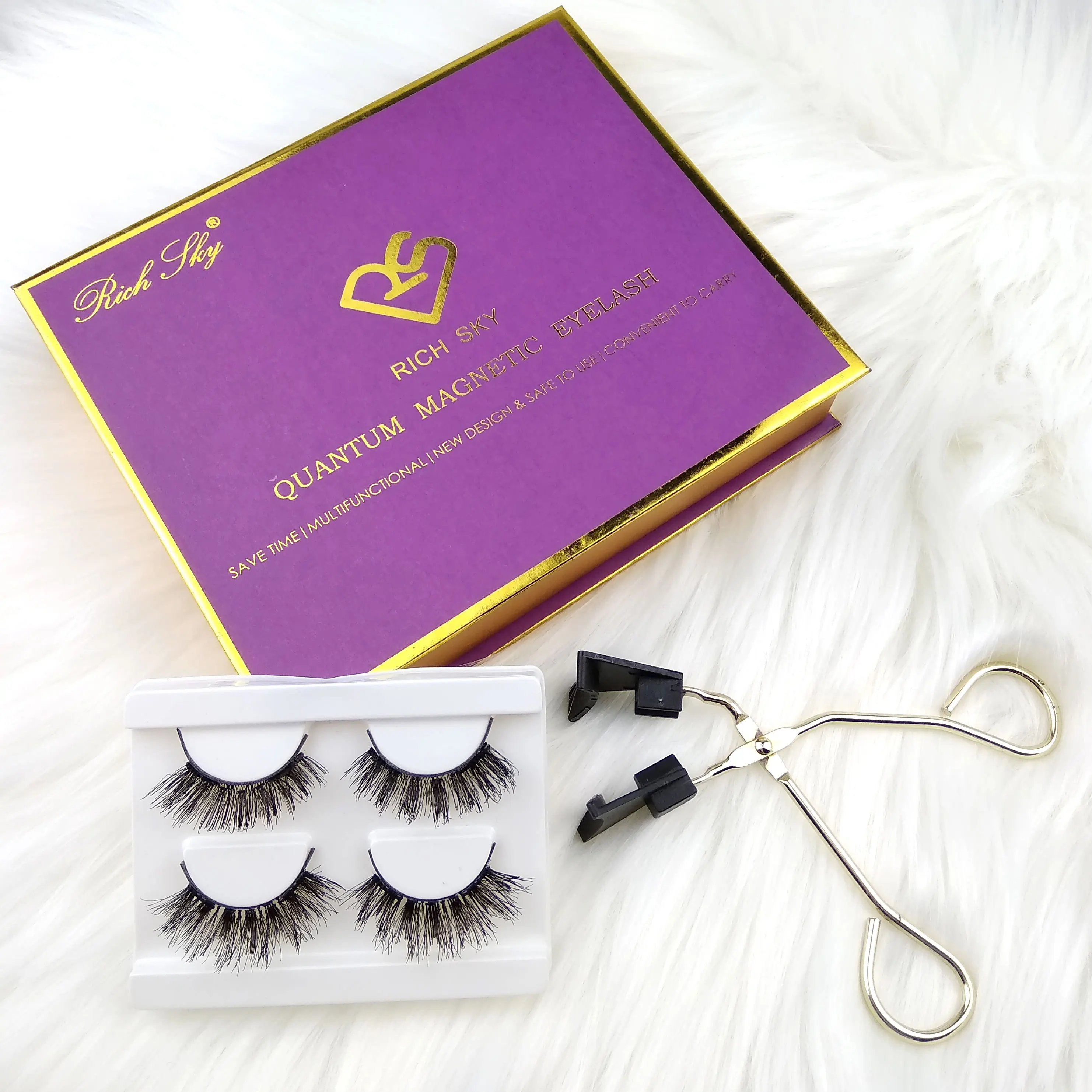 Private Label Quantum Magnet Lash Soft 8d Quantum Magnetic Eyelashes No Glue No Eyeliner