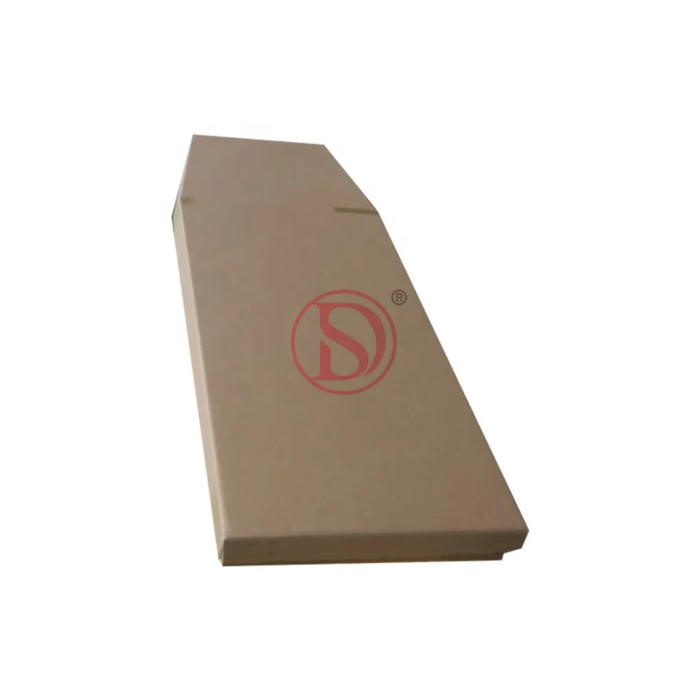 European Style Biodegradable Paulownia Cardboard Paper Coffin Low Cost Handmade Funeral Supplies for Adults for Funeral Homes