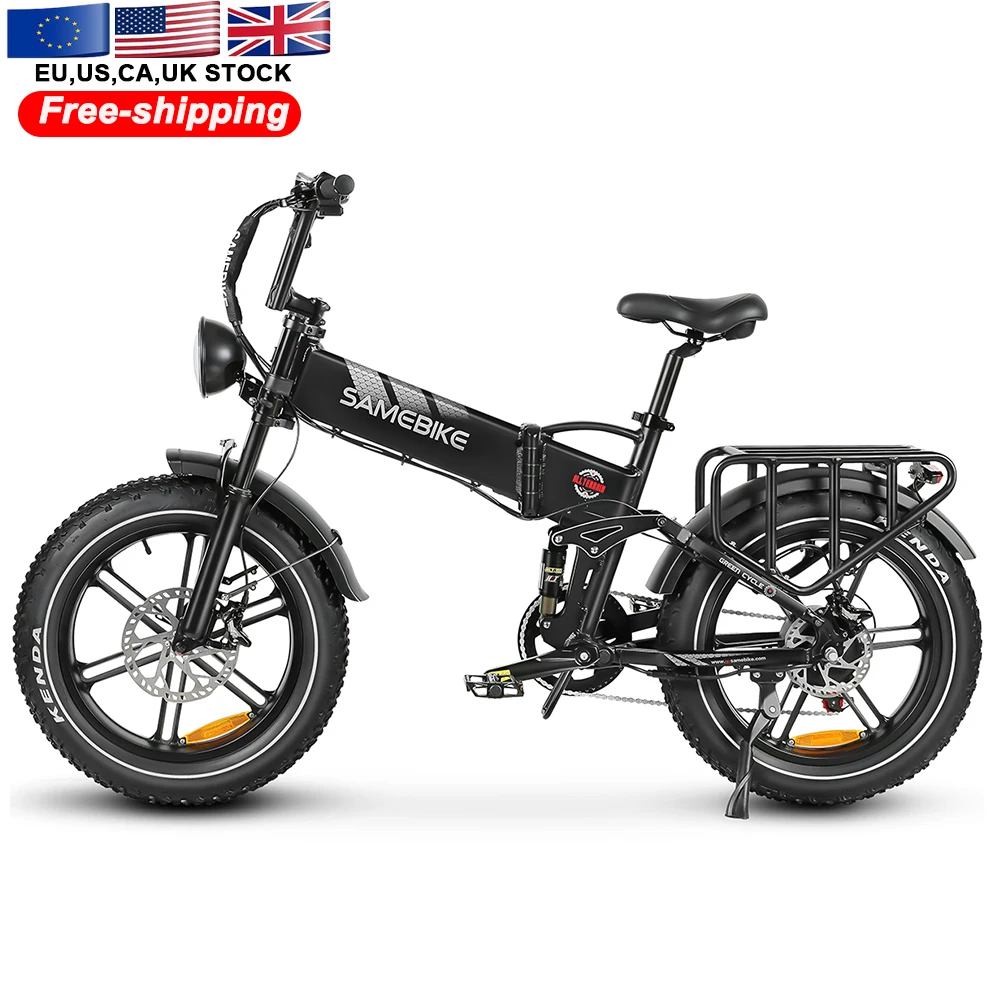 RTS EU Stock SAMEBIKE 48V 17AH Lithium Battery 1200W Motor Fat Tire Electric Bicycle Mountain Ebike