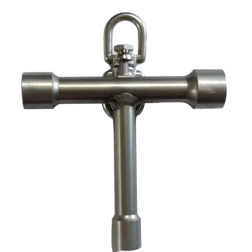 Factory Customized 420 Stainless Steel T-Handle Wrench Chrome Molybdenum Skateboard Key with Custom Size for Sockets
