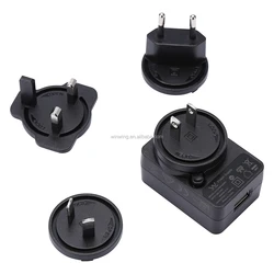 USB Charger 5V 2A interchangeable plug USB power adapter for portable devices