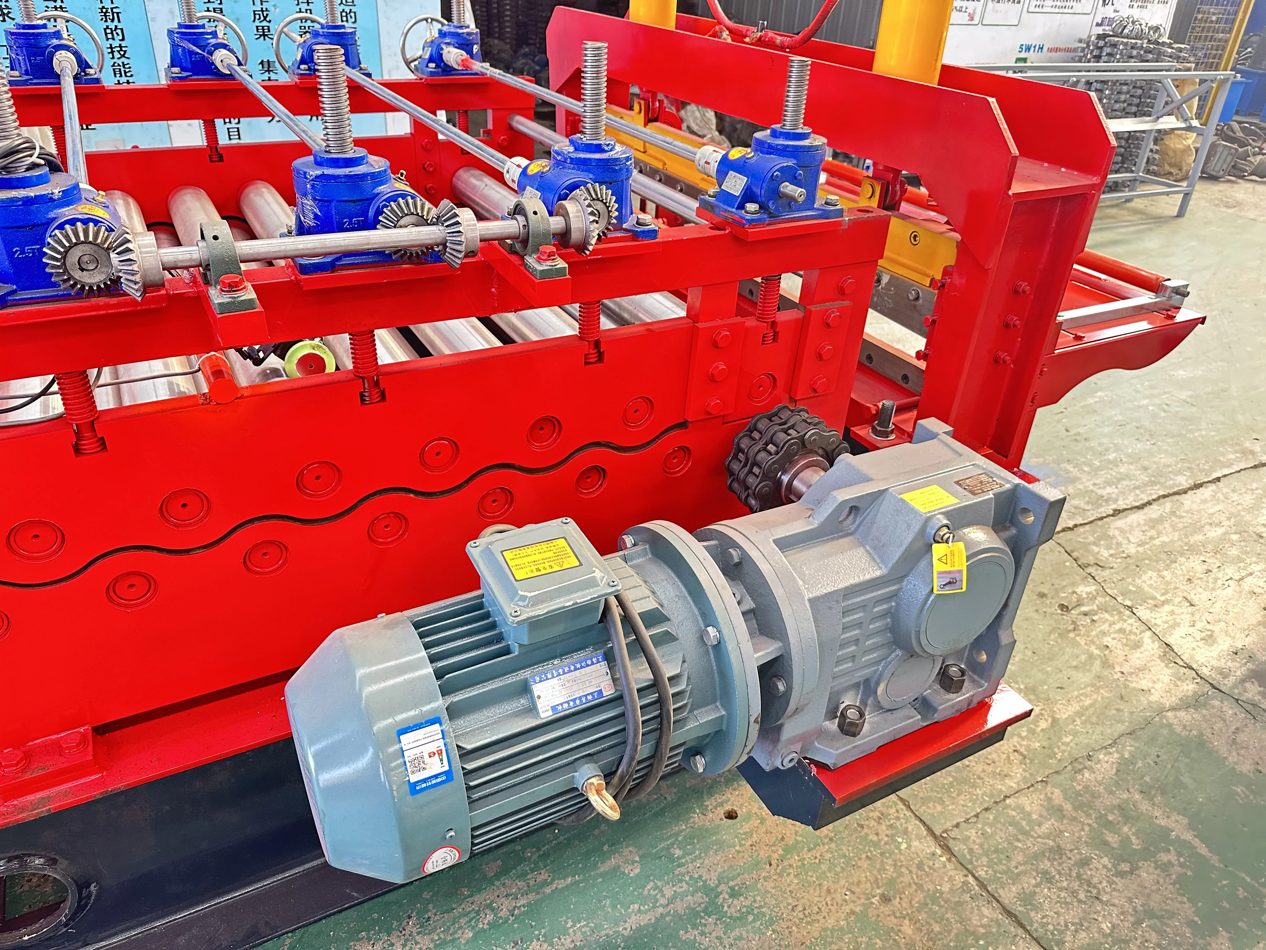 metal iron sheet leveling and slitting machine