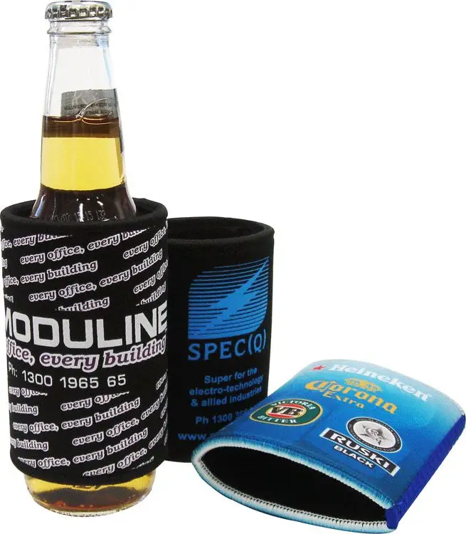 Personalized Logo Collapsible Stubby Can cooler wedding Bride and Groom Party can cooler