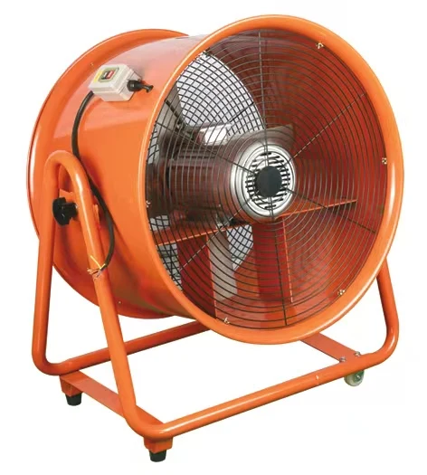 24inch 600mm  Professional automation hand push with wheel portable ventilation exhaust fan Movable Axial Flow Fan PL