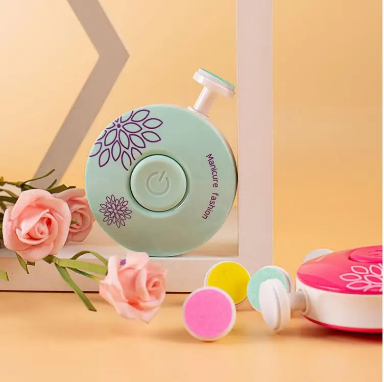 Best Safety Baby Electric Nail Clippers Trimmer Kids nail cutter sets with 6 Grinding Nail Pads for Infants Toddlers