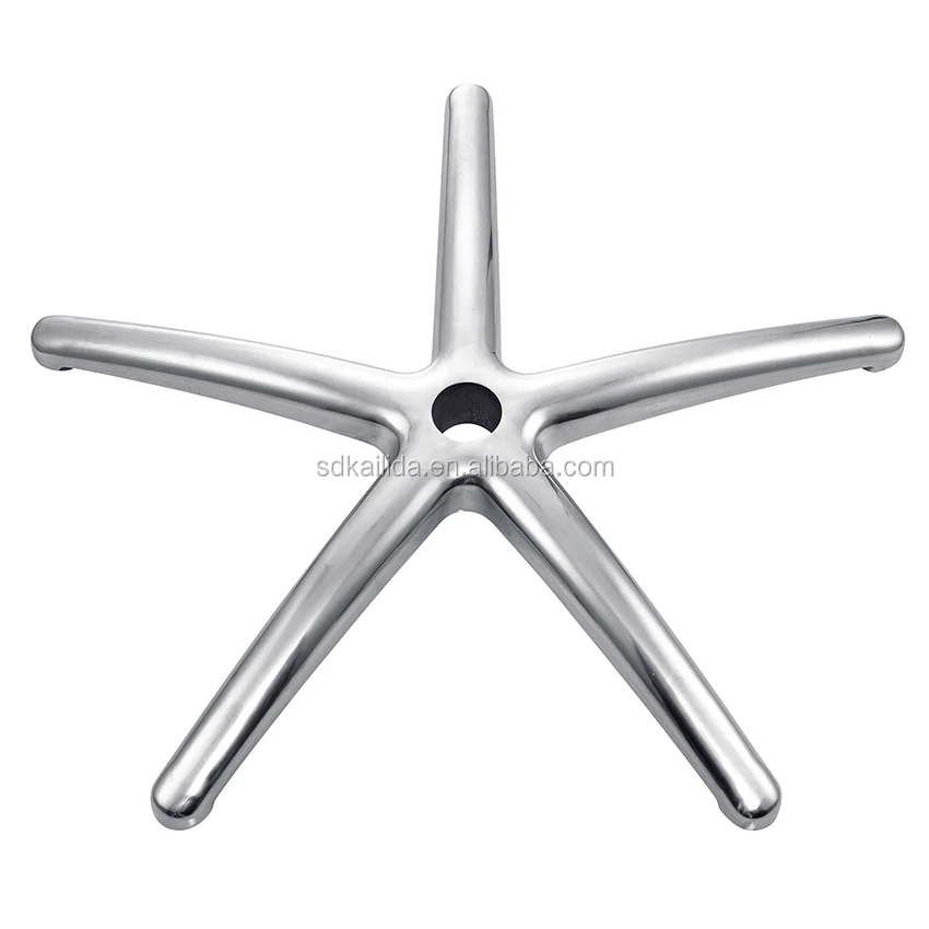 2021 Office Furniture Components Swivel Chair Base parts Aluminium Leg Five Star