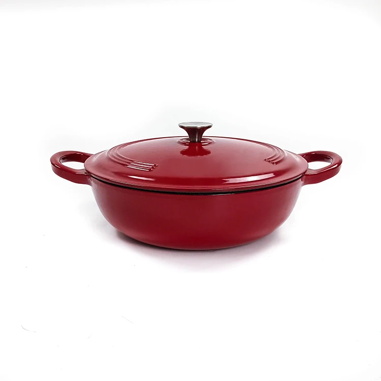 Professional New Product 2021 Kitchen Pots Set Cast Iron Caserole, LFGB Tested Enamel Cast Iron Cookware Set