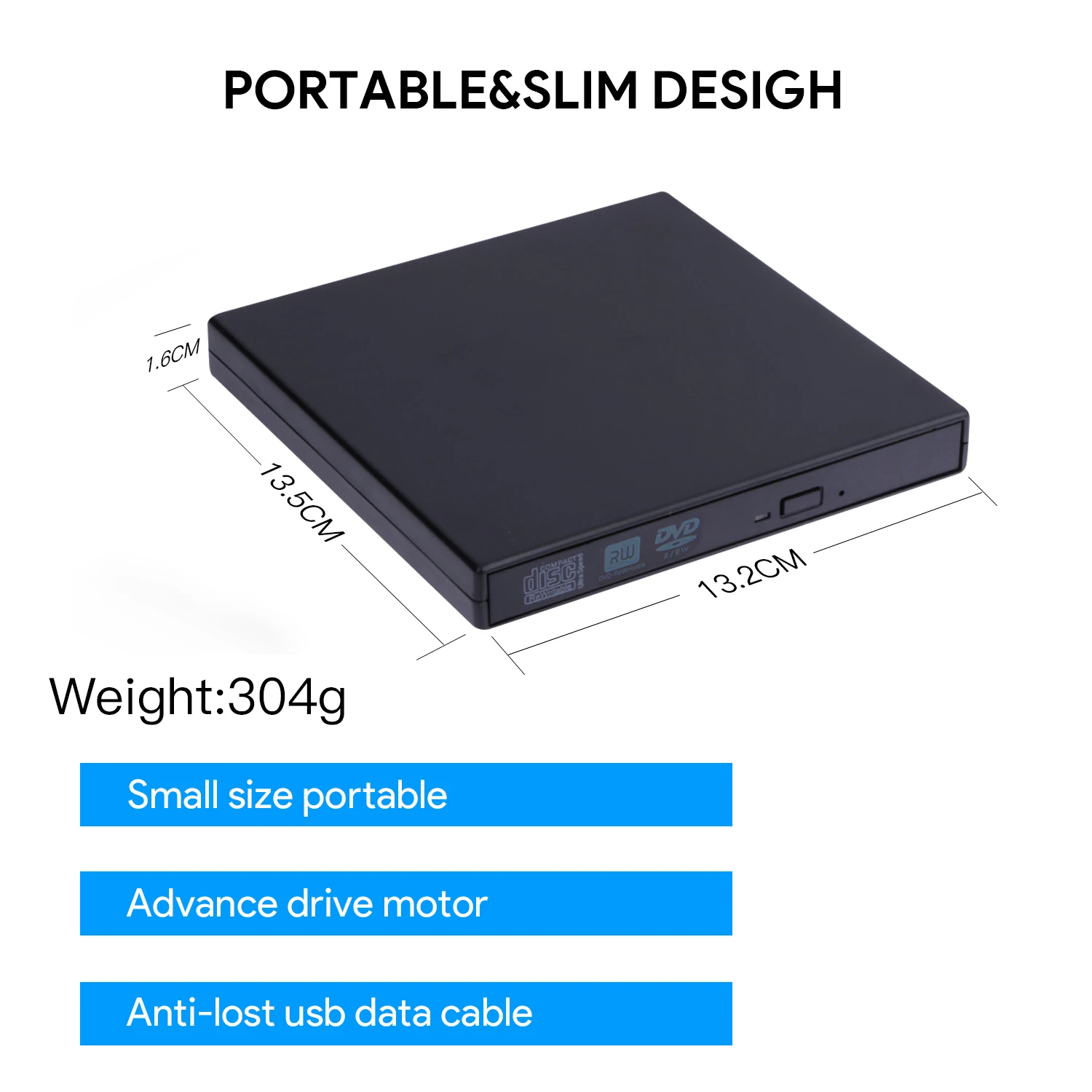  Внешний CD-привод USB 2 0 портативный привод CD/Dvd +/-Rw тонкий Dvd/CD Rom записывающее устройство горелка для ноутбука настольного ПК Windows 10/8/XP