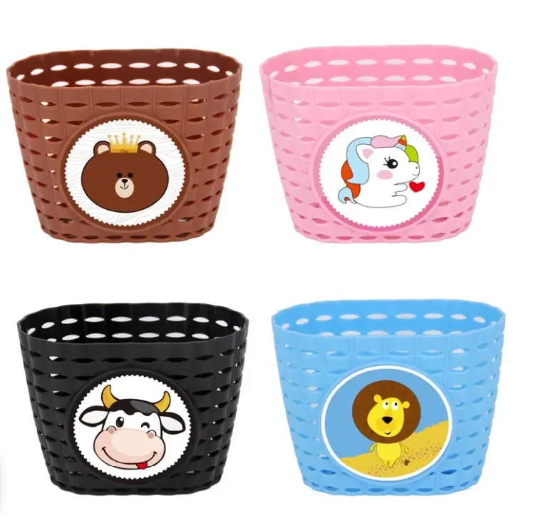 Bicycle Wall Hanging Basket Children Hollow Children Bike Basket Bike Tricycle Scooter Storage Front Handlebar Plastic
