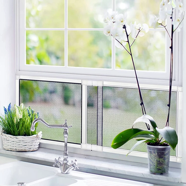 Wholesale Retractable Mosquito Window Screens Frame Aluminum Sliding Screen Window