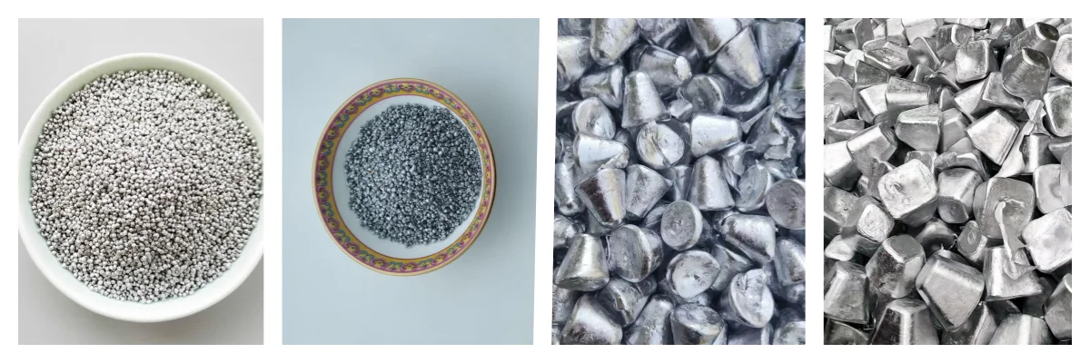 Metallic aluminium particle industrial deoxidized aluminum particles price Aluminum sand 1-3mm for pipe dredging agent