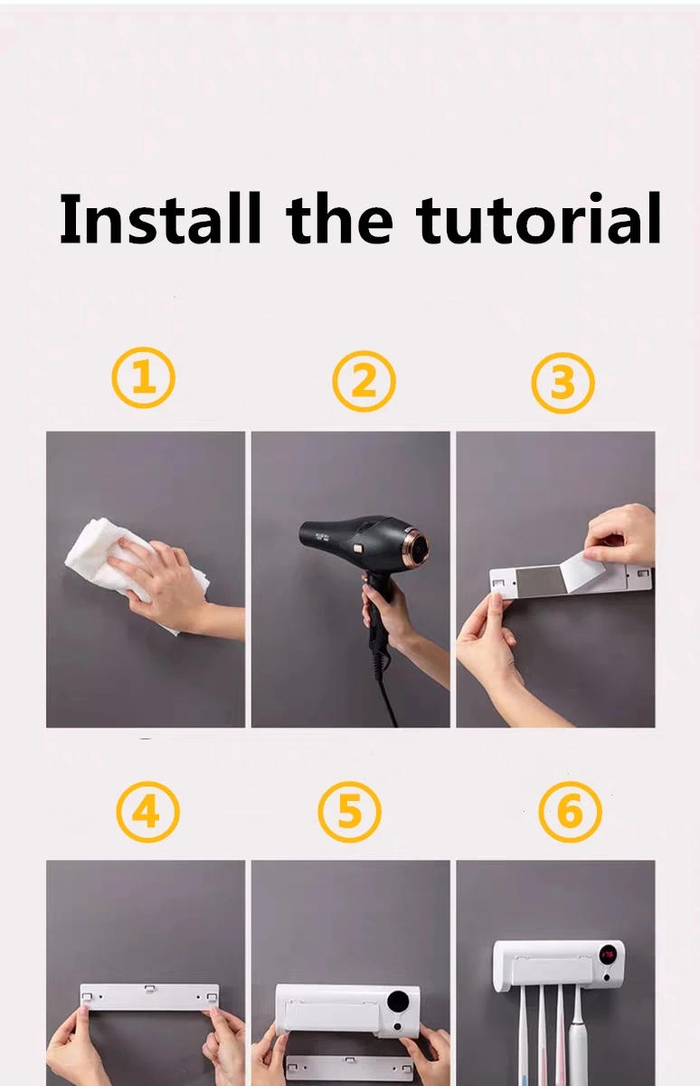 Фабричное производство, стерилизатор зубной щетки UVC без ртути