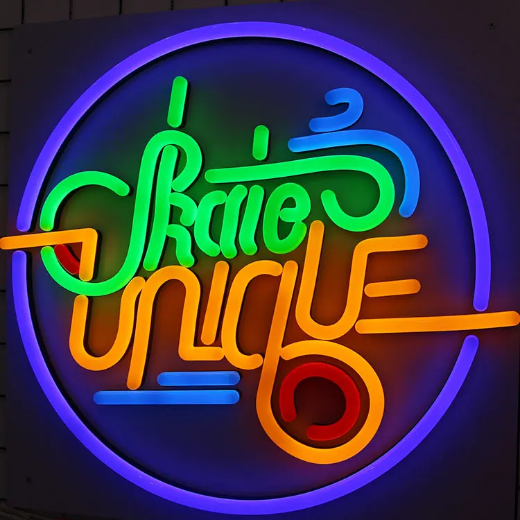 Открытый неоновый знак с логотипом на заказ 3D светодиодный электронный подсветкой неоновые