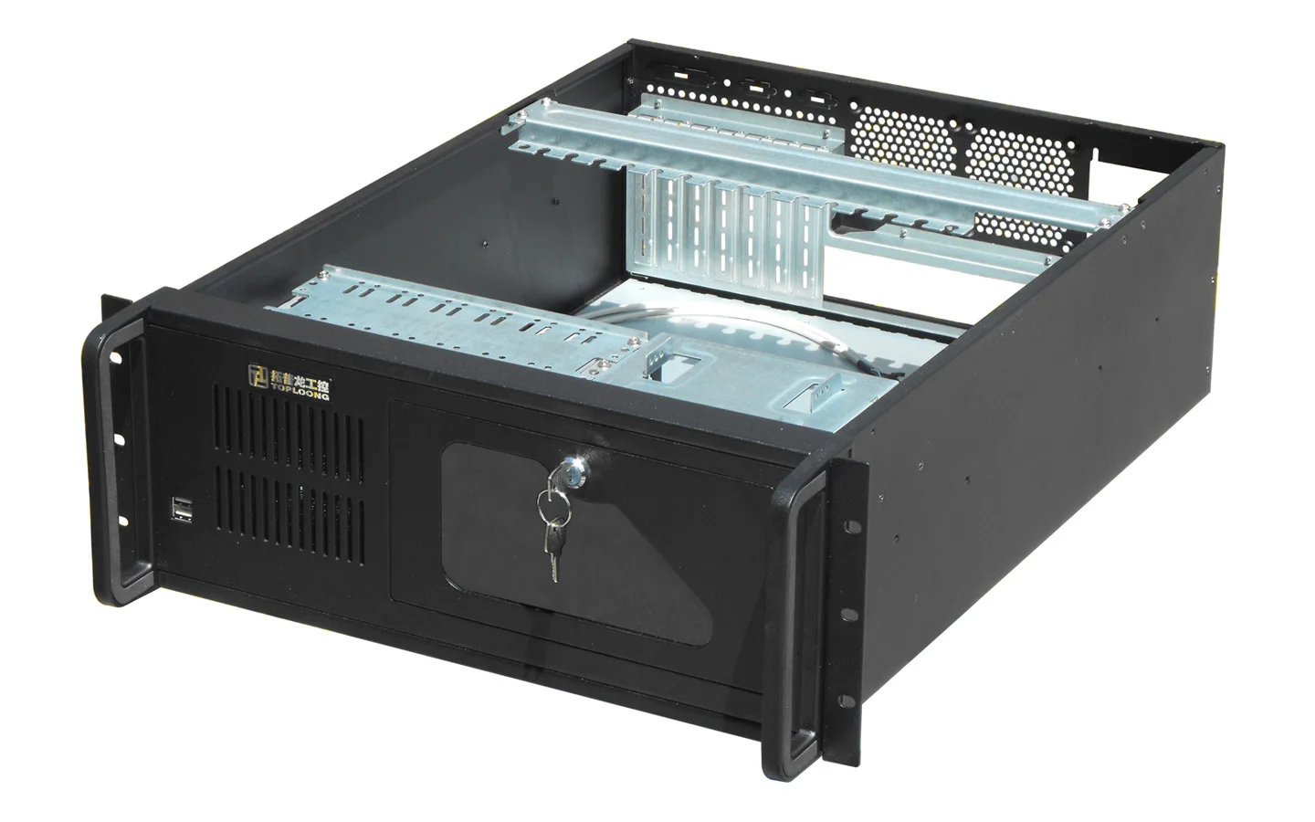 Top5808E 580Mm Depth 4U Rackmount Case Tower Industrial Computer Case 8Bay For 3.5Inch Hdd 1Bay Cd-Rom Sgcc 1.2Mm Server Case