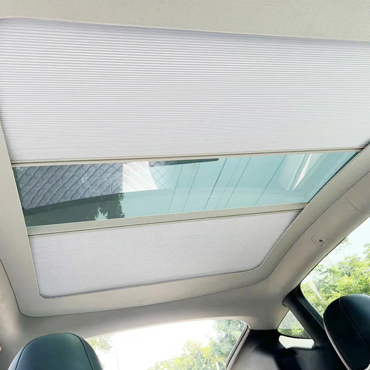 Top Quality Car UV Protection Retractable Sunroof Shade Skylight Sunshade Curtain Special Customized For TESLA MODEL Y 3