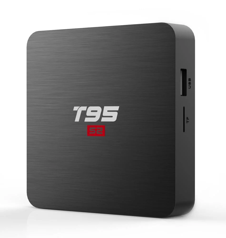 Заводская самая дешевая цена T95S2 потоковое устройство Amlogic S905W четырехъядерный 1/2 Гб 8/16 ГБ ОС Android 7,1 Смарт ТВ-приставка