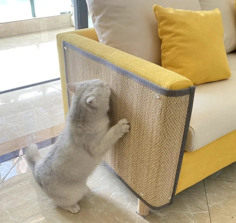 Anti cat scratching sofa protective bamboo woven mat cat scratching board durable cat scratching toy