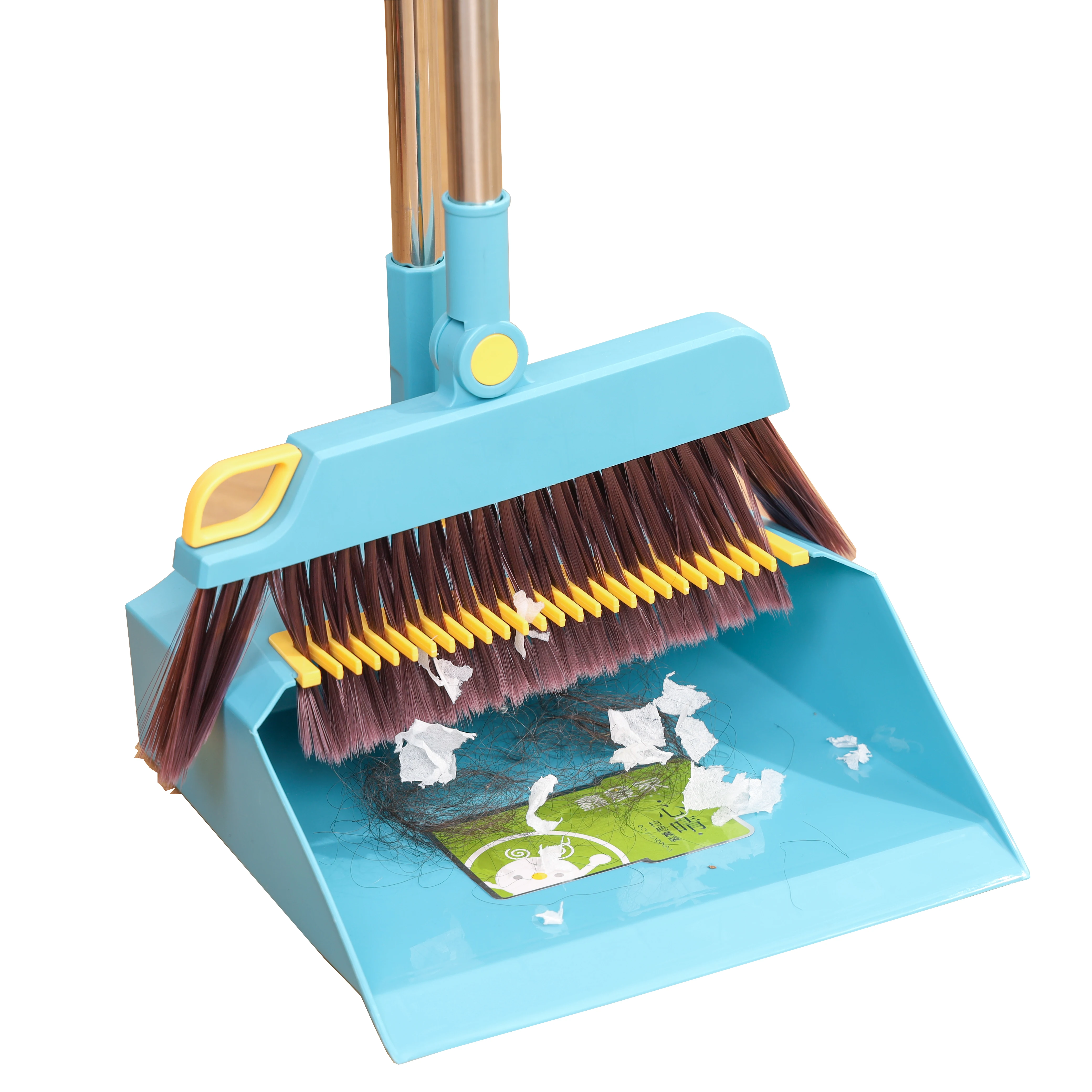 Wholesale Long Handle Plastic Broom And Dustpan Set For Cleaning