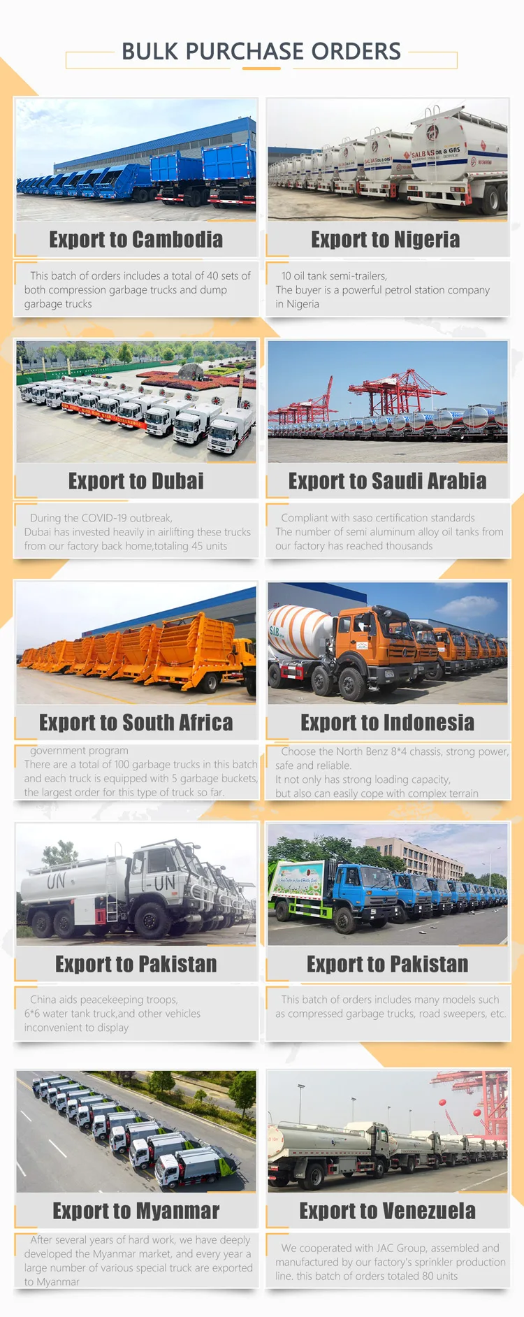 export trucks