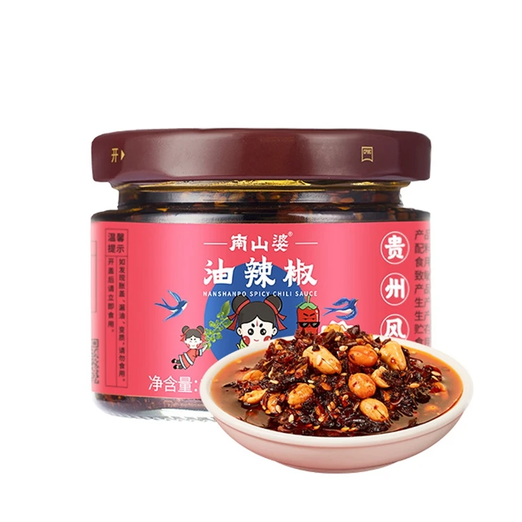NANSHANPO Wholesale Bottle Glass Authentic Guizhou Flavor Sweet Instant Chili Sauce