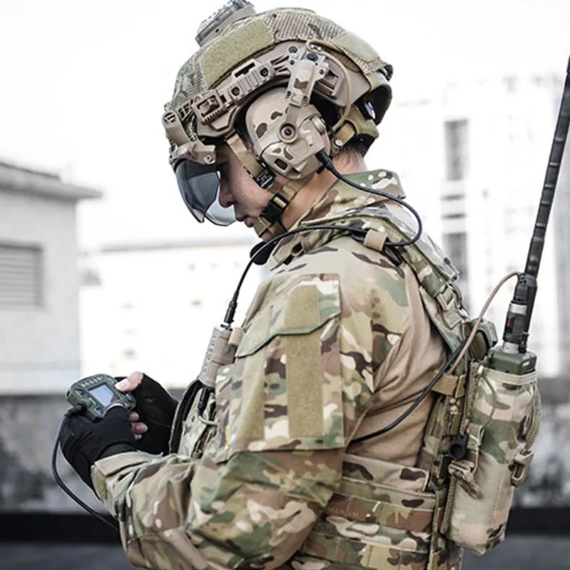 Outdoor Hunting Earmuff Noise Canceling Headphones Shooting Earmuffs Pickup Noise Reduction Tactical Headset Connect Helmet