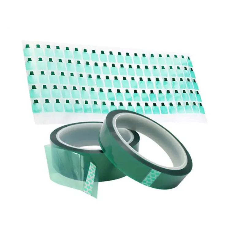 Thermal Adhesive Tape Green Polyester HighTempeprature Masking Tape Green High Heat PET Tape for Circuit Boards