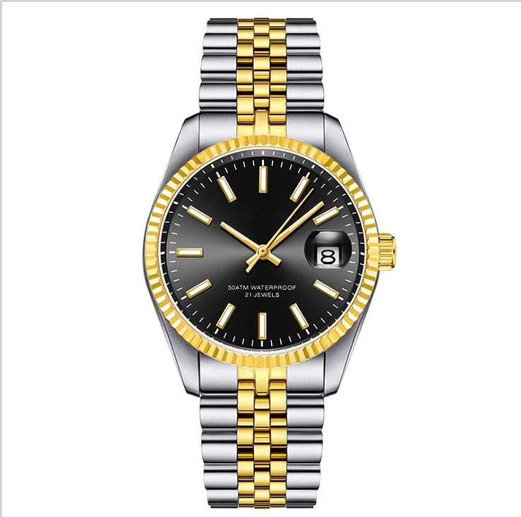 Брендовые ваши собственные часы 5 АТМ водонепроницаемые автоматические мужские модные часы