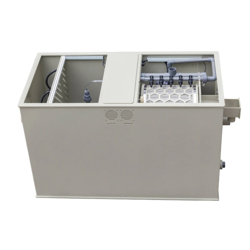 QihangRAS factory price custom ras aquaculture combi bio media uv light rotary drum filter automatic koi pond filter
