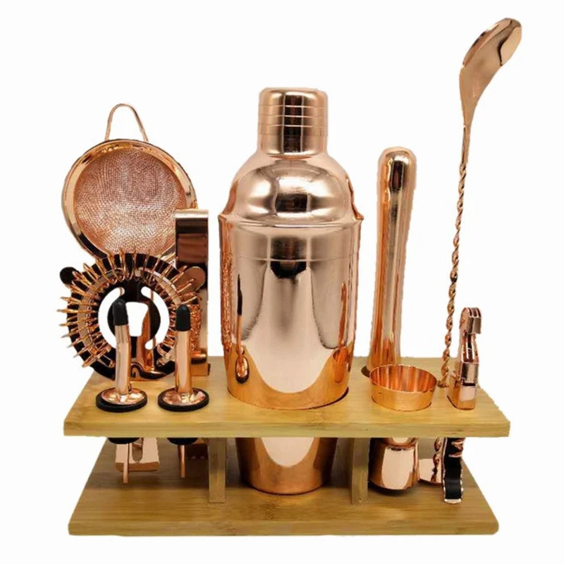 
Amazon Stainless Steel Bartender Kit And Bar Tools Set With Bamboo Base 