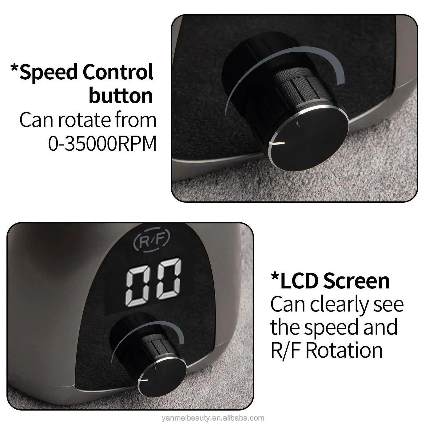 Hot Electric Nail Drill Machine Quiet Using Experience Low Noise Low Vibration