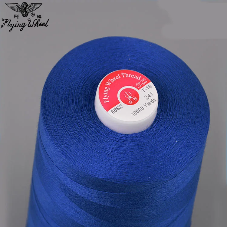 High Tenacity Tex27 Ticket110 40S/2 Spun Polyester Sewing Thread 100% Polyester Thread