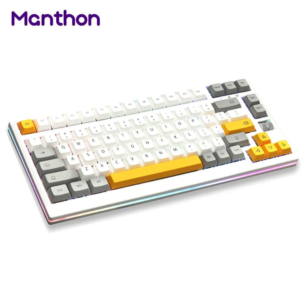 MMD75 DIY Mekanis Hot Swap 82 Keys Tombol BT 5.0 2.4G PC Barebones Mechanical Keyboard Kit
