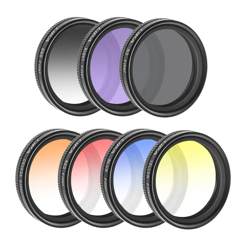 37mm & 52mm Filters Universal Clip-on Photography Gradual Color Filter ND For phone camera filter