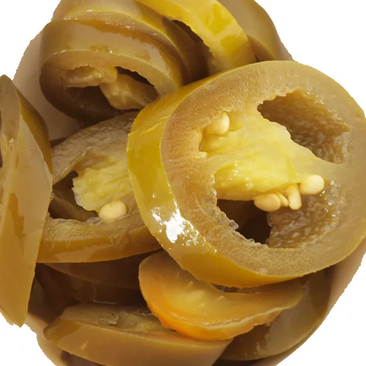 Tasty jalapeno whole and sliced in canned with 400