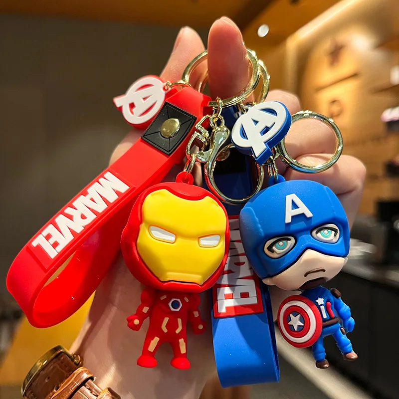 New Design Cartoon Avengers Reunion Marvel Spider-Man Keychain suit keychain pendant Wholesale