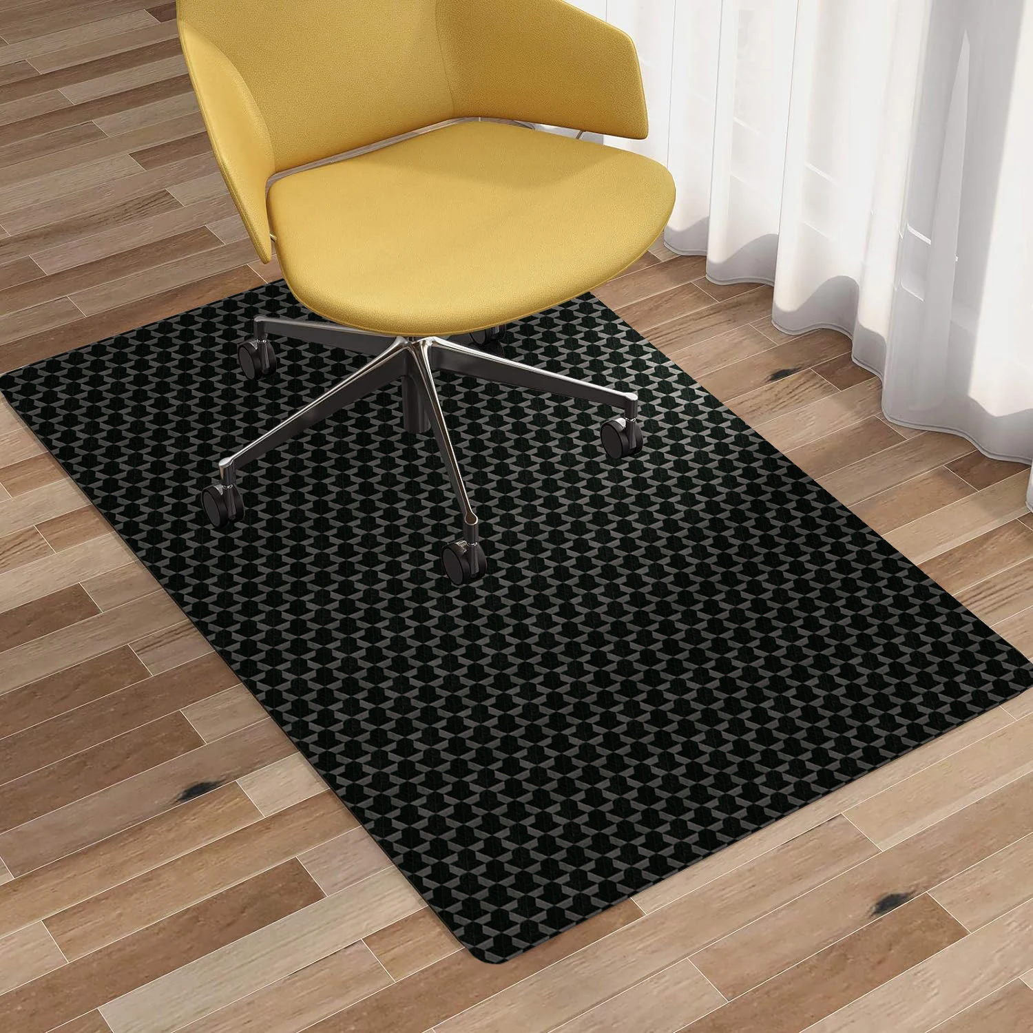 Gaming Chair Mat, Vinyl Gaming Chair Mat for Hard Surface, Multi-Purpose Hard Floor Protector Desk Chair Mat