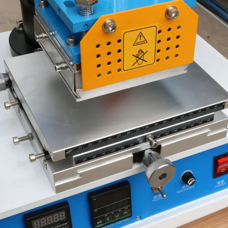 Pneumatic Hot Foil Stamping Machine For Leather Wood Leather Stamping Machine