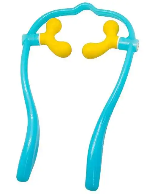Cervical Spine Massager Manual Household Hand-held Neck Massager Dual Trigger Pressure Point Shoulder Neck Massager